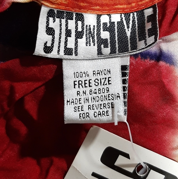 Step in Style Beach Wrap Tie Dyed Wrap Brand NEW On Size - Picture 4 of 4